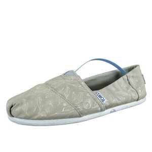 TOMS Women's  Loafer‎ Brown Fabric Sz 8 Medium Gently Used 2025